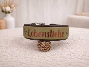 Biothane Halsband Double "Lebensliebe"