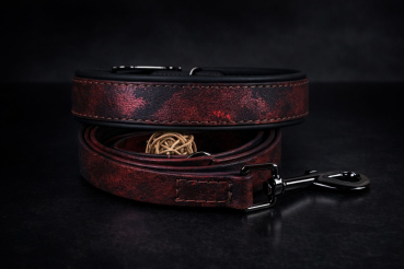 Preview: Coated Webbing Leder Halsband