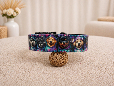 Biothane Motiv Halsband "Hoody Dogs"