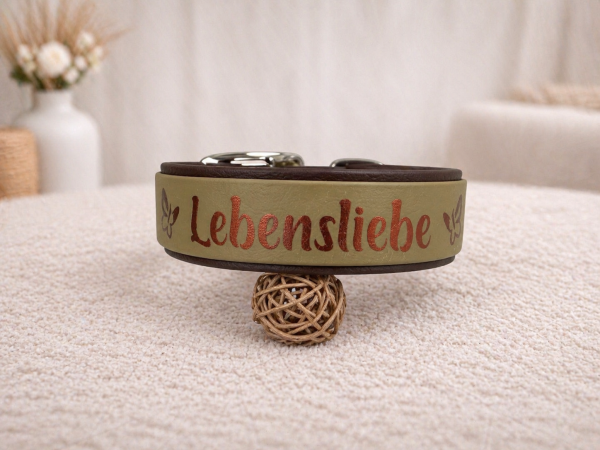 Biothane Halsband Double "Lebensliebe"